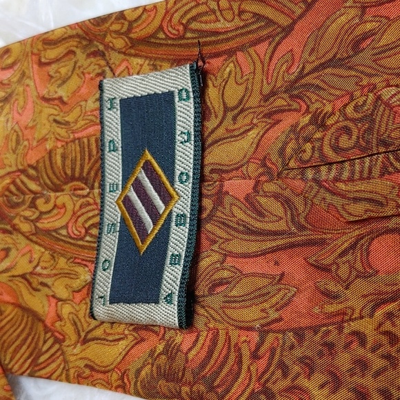 NWOT Silk Paisley Tie Made in Italy - Picture 3 of 6